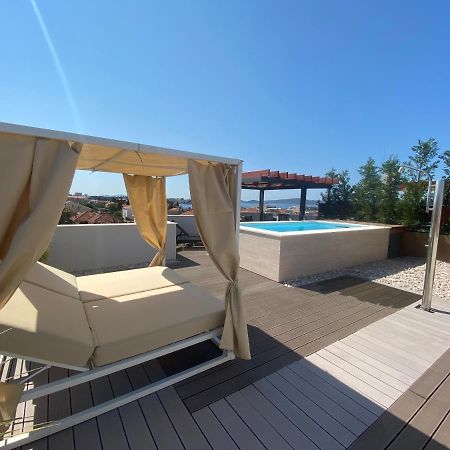 Апартаменты Shell Sky Luxury Penthouse With Private Pool Задар Экстерьер фото
