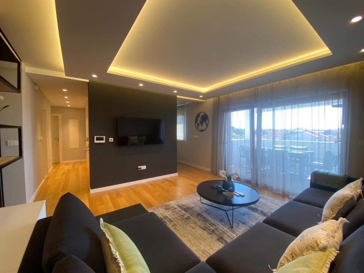 Апартаменты Shell Sky Luxury Penthouse With Private Pool Задар Экстерьер фото
