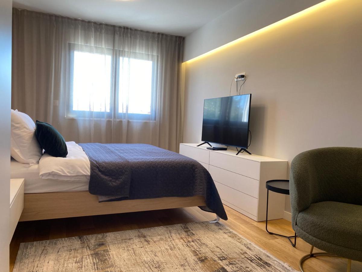 Апартаменты Shell Sky Luxury Penthouse With Private Pool Задар Экстерьер фото